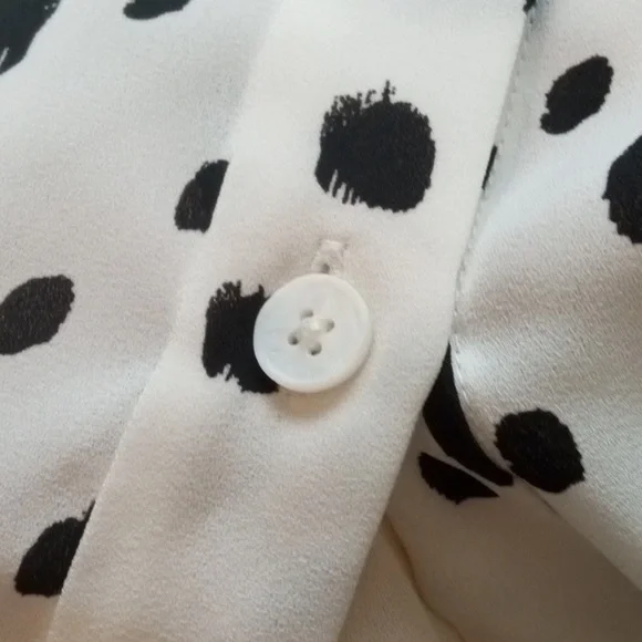 Ted Baker Polka Dot Button-Up Blouse - Picture 7 of 7